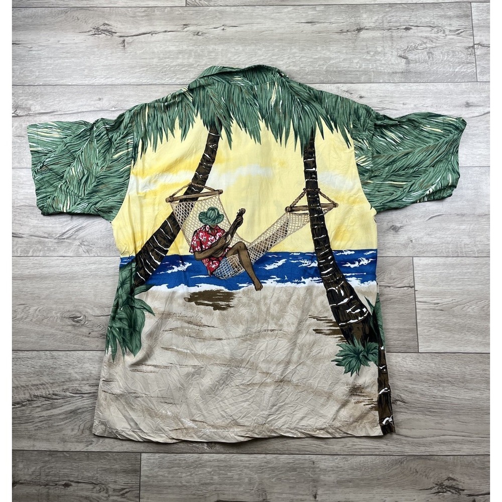 Tori Richard Hawaiian Shirt Mens 2XL Aloha Tropical Floral Camp Classic Car USA - Picture 10 of 12